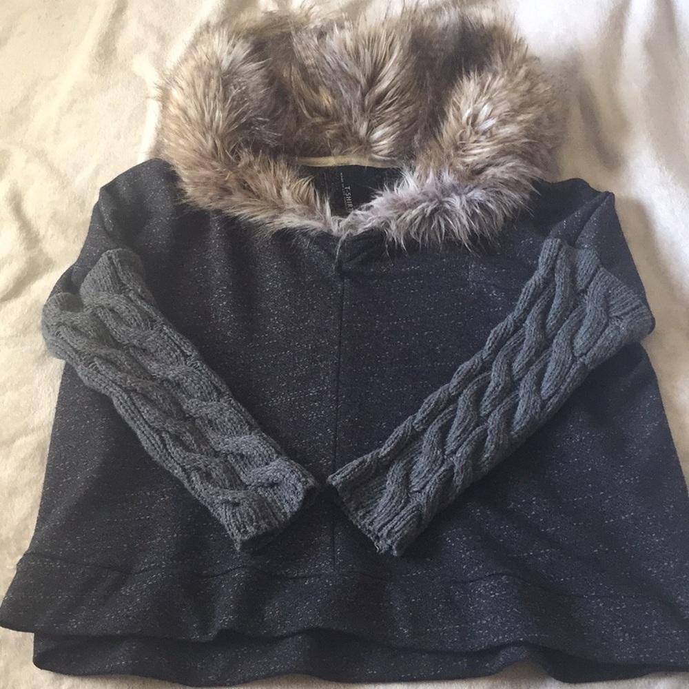 Anthropologie Kivalina Fur Hoodie by Dolan